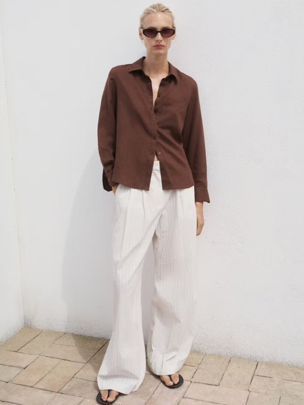 MANGO Lyocell Shirt With Pocket